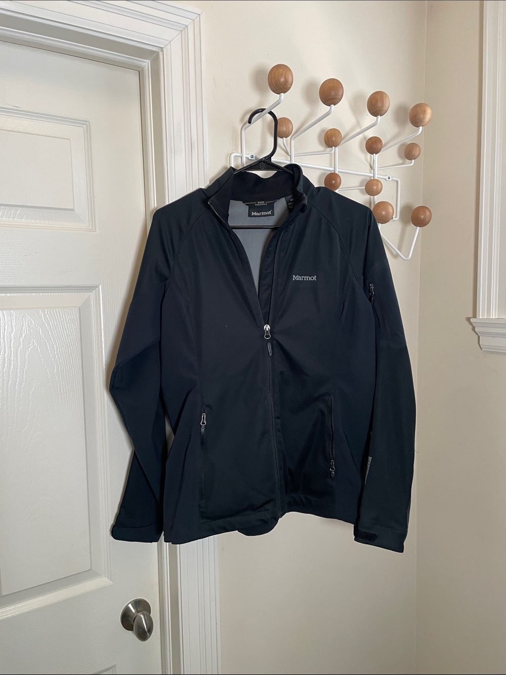 Marmot - Gore Windstopper Zip Up Lightweight Softshell Jacket - Black - M